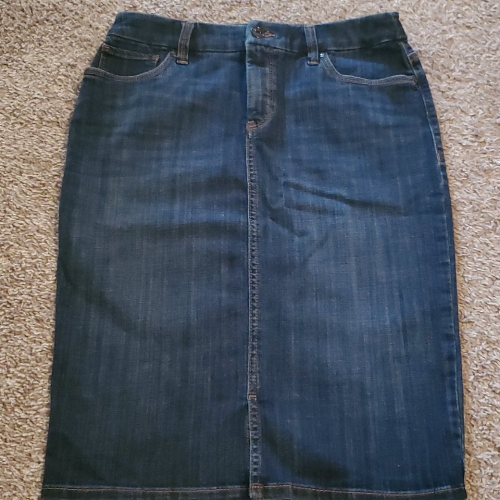 Chico's Jean Skirt